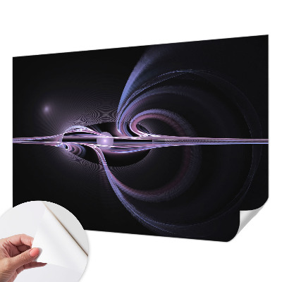 Fotomural decorativo para cabecero de cama con diseño de abstracción cósmica