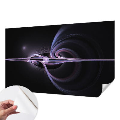 Fotomural decorativo para cabecero de cama con diseño de abstracción cósmica