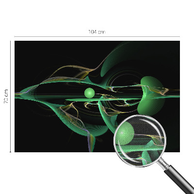 Papel mural texturado decorativo Ondas verdes