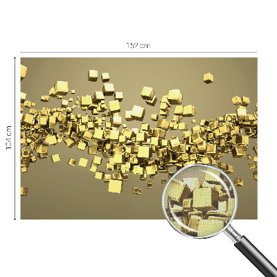 Fotomural decorativo para cabecero de cama cubos creativos