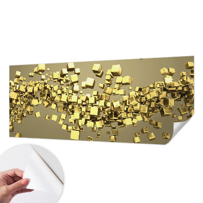 Fotomural decorativo para cabecero de cama cubos creativos