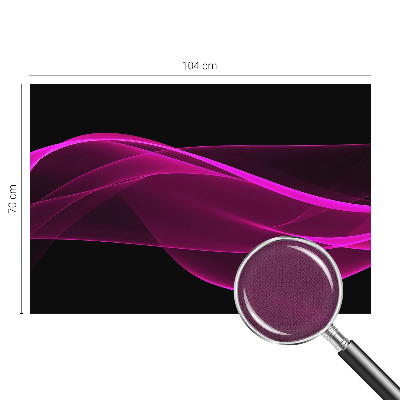 Mural de pared con estampado hermoso cintas rosas