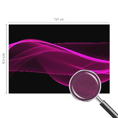 Mural de pared con estampado hermoso cintas rosas