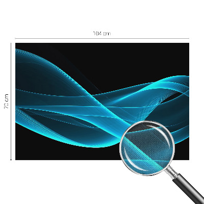 Mural de pared con estampado hermoso Olas llamativas