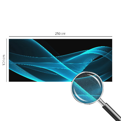 Mural de pared con estampado hermoso Olas llamativas