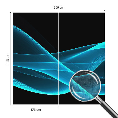 Mural de pared con estampado hermoso Olas llamativas