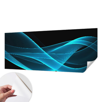 Mural de pared con estampado hermoso con un diseño de olas llamativas