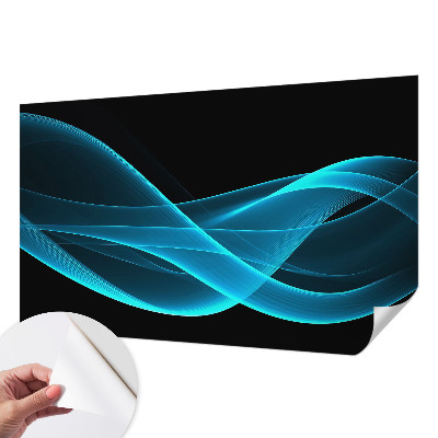 Mural de pared con estampado hermoso Olas llamativas