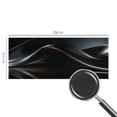 Papel mural texturado decorativo Ondas metálicas