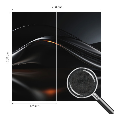 Papel mural texturado decorativo Ondas metálicas