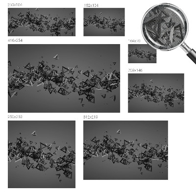 Papel mural con patrón decorativo abstracciones geométricas