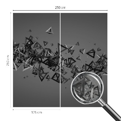 Papel mural con patrón decorativo abstracciones geométricas