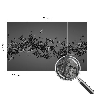 Papel mural con patrón decorativo abstracciones geométricas