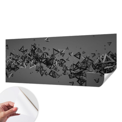 Papel mural con patrón decorativo con un motivo de abstracciones geométricas