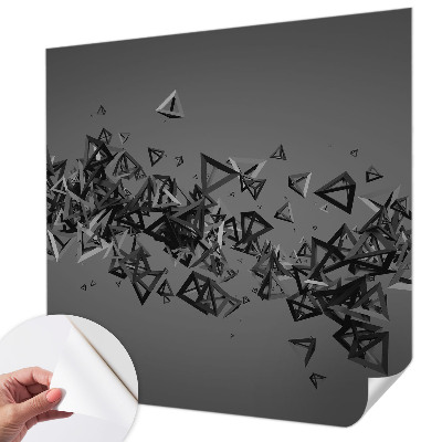 Papel mural con patrón decorativo con un motivo de abstracciones geométricas