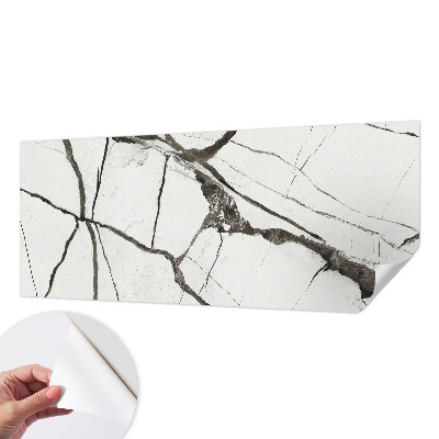 Papel mural texturado decorativo con acabado de grietas en efecto mármol