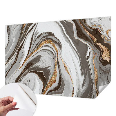Fotomural decorativo para cabecero de cama con diseño de remolinos de mármol