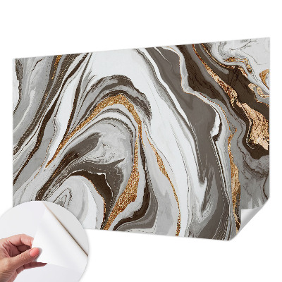 Fotomural decorativo para cabecero de cama con diseño de remolinos de mármol
