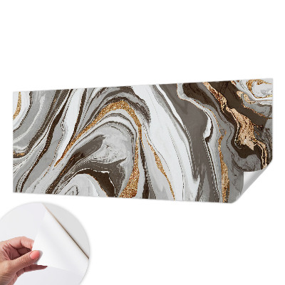 Fotomural decorativo para cabecero de cama con diseño de remolinos de mármol