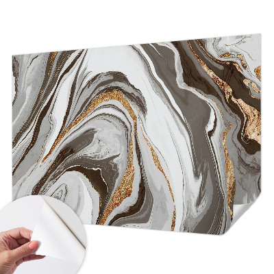 Fotomural decorativo para cabecero de cama con diseño de remolinos de mármol