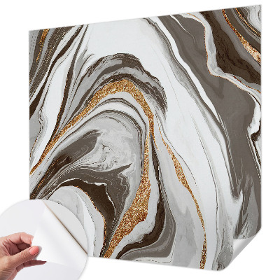Fotomural decorativo para cabecero de cama con diseño de remolinos de mármol