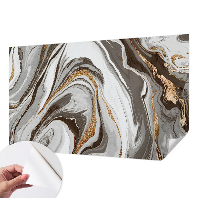 Fotomural decorativo para cabecero de cama con diseño de remolinos de mármol