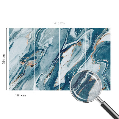 Mural de pared con estampado hermoso con motivo de elegancia mineral