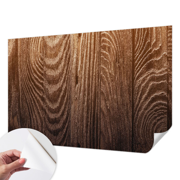 Papel mural con patrón decorativo Anillos de madera