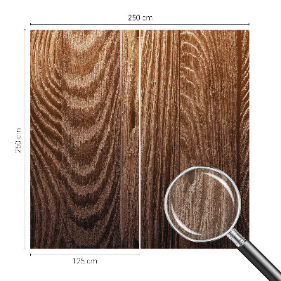 Papel mural con patrón decorativo Anillos de madera