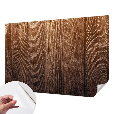 Papel mural con patrón decorativo Anillos de madera