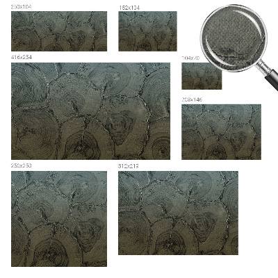 Papel mural texturado decorativo Anillos de madera