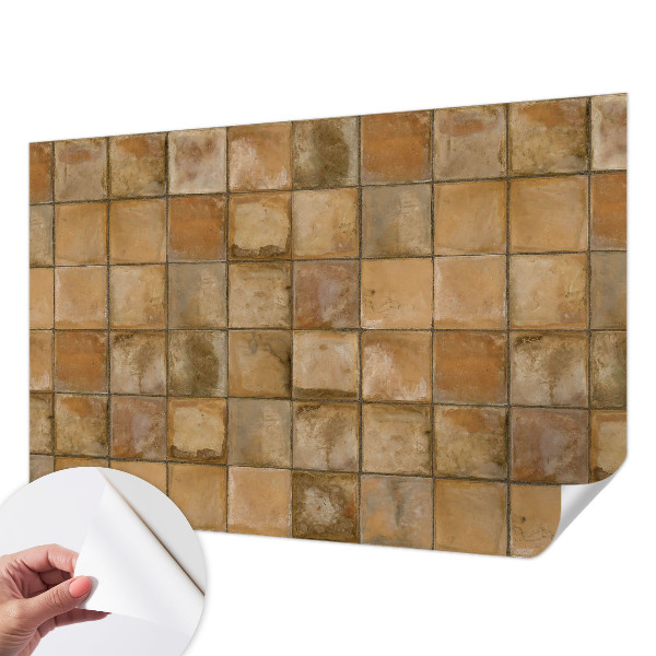 Fotomural decorativo para cabecero de cama con un mosaico rústico