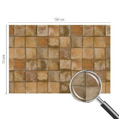 Fotomural decorativo para cabecero de cama Mosaico rústico