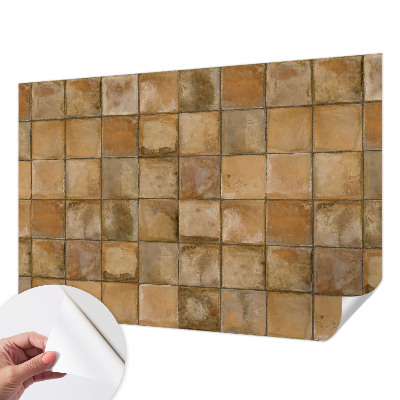 Fotomural decorativo para cabecero de cama con un mosaico rústico