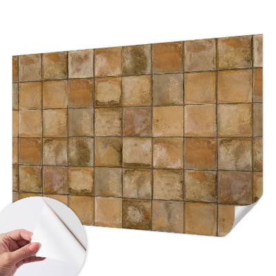 Fotomural decorativo para cabecero de cama con un mosaico rústico