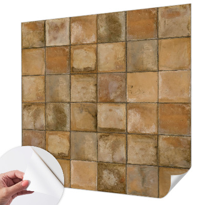 Fotomural decorativo para cabecero de cama con un mosaico rústico