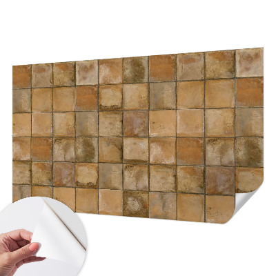 Fotomural decorativo para cabecero de cama con un mosaico rústico