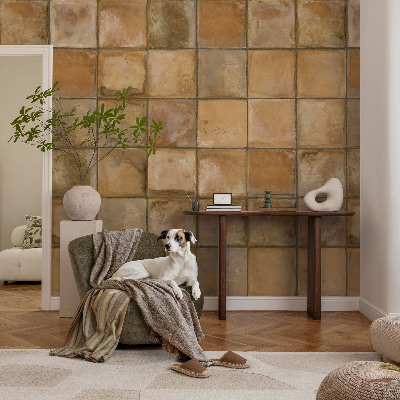 Fotomural decorativo para cabecero de cama Mosaico rústico