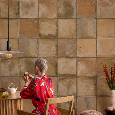 Fotomural decorativo para cabecero de cama Mosaico rústico