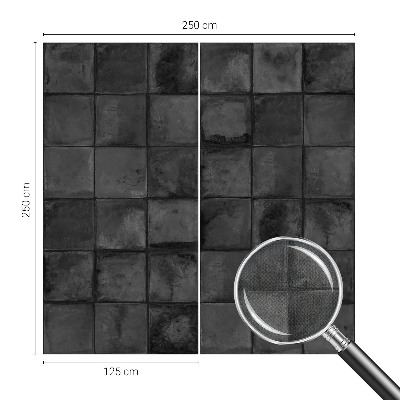 Mural de pared con estampado hermoso Azulejos grises