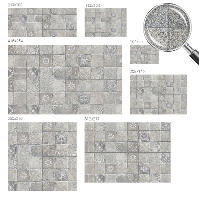 Fotomural decorativo para cabecero de cama Patrones sutiles