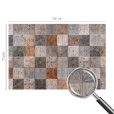 Papel mural texturado decorativo Azulejos ornamentales