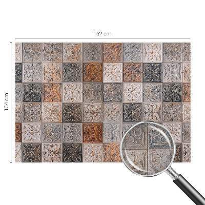 Papel mural texturado decorativo Azulejos ornamentales