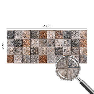 Papel mural texturado decorativo Azulejos ornamentales