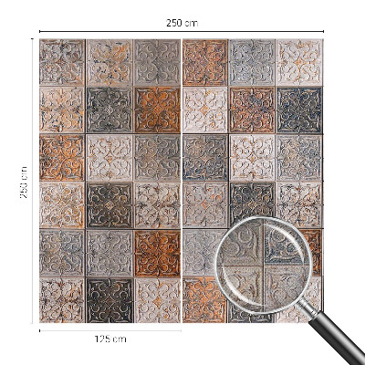 Papel mural texturado decorativo Azulejos ornamentales