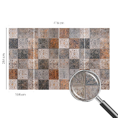 Papel mural texturado decorativo Azulejos ornamentales