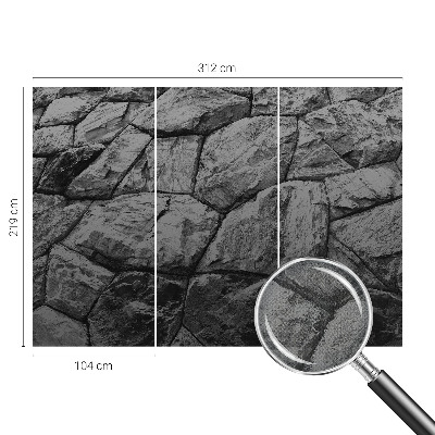 Papel mural con patrón decorativo Texturas de piedra