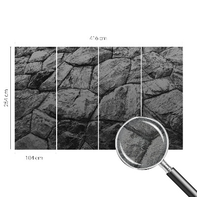 Papel mural con patrón decorativo Texturas de piedra