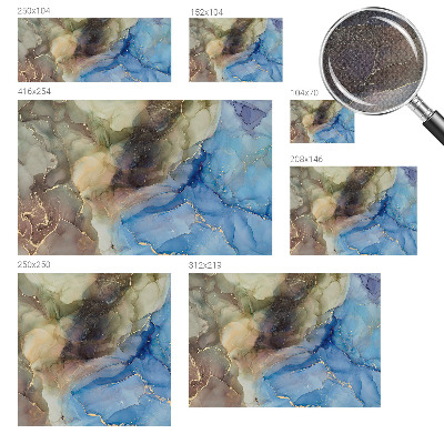 Papel mural texturado decorativo Abstracto colorido