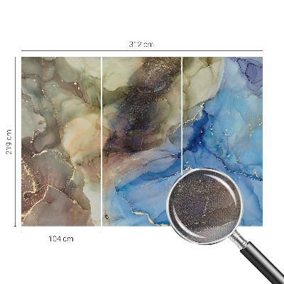 Papel mural texturado decorativo Abstracto colorido